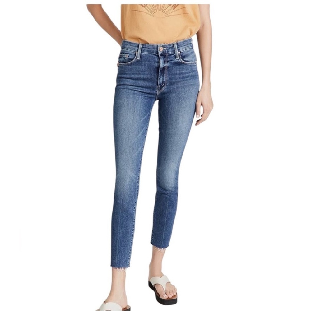 MOTHER Blue Ankle & Cropped Jeans